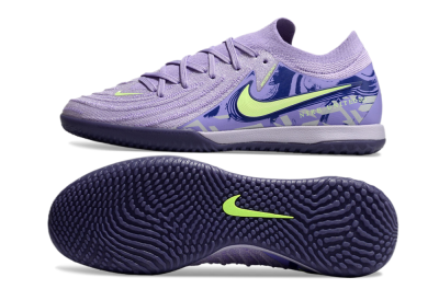Men's Nike Phantom GX 2 Elite IC Indoor & Futsal Low-Tops Football Shoes - Purple/Yellow/White