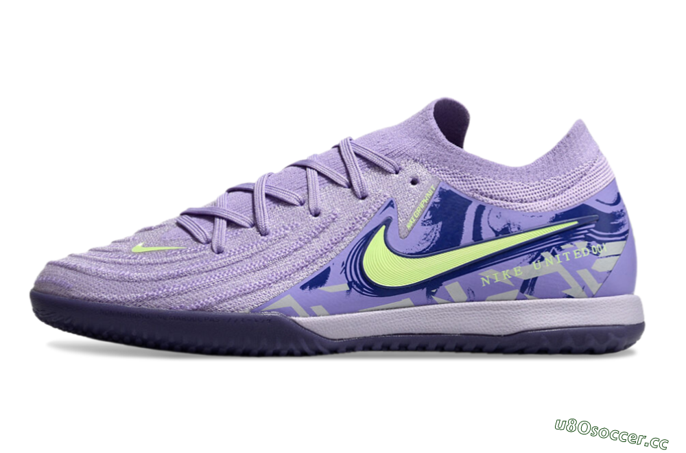 Men's Nike Phantom GX 2 Elite IC Indoor & Futsal Low-Tops Football Shoes - Purple/Yellow/White 0