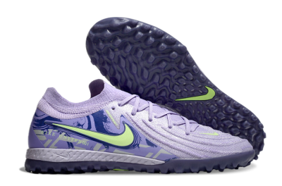 Men's Nike Phantom GX 2 Elite TF Artificial Turf Low-Tops Football Shoes - Purple/Yellow/White