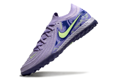 Men's Nike Phantom GX 2 Elite TF Artificial Turf Low-Tops Football Shoes - Purple/Yellow/White