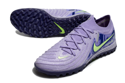 Men's Nike Phantom GX 2 Elite TF Artificial Turf Low-Tops Football Shoes - Purple/Yellow/White