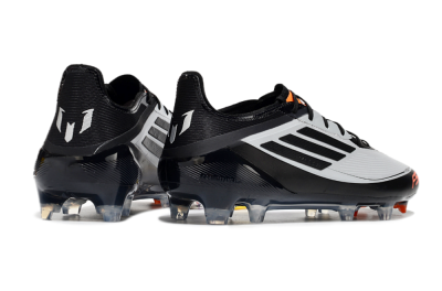Men's Adidas F50 Elite Messi FG Firm Ground Low-Tops Football Boots - Silver/Black/Orange