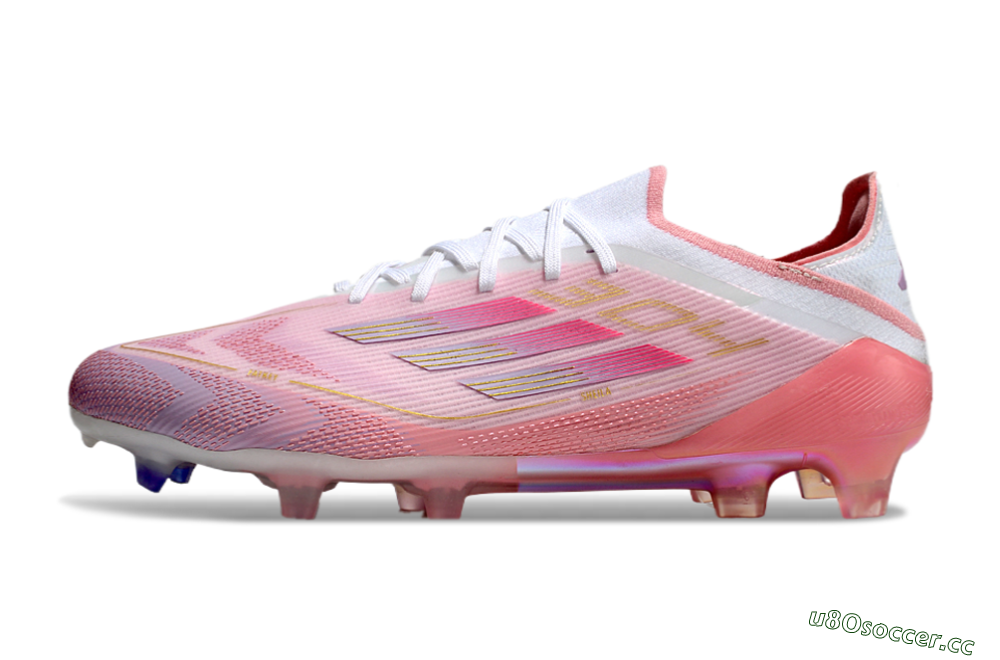 Men's Adidas F50 Elite FG Firm Ground Low-Tops Football Boots - Purple/White/Pink 0