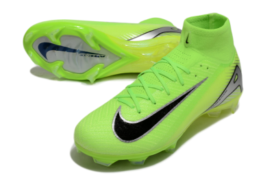 Men's Nike Air Zoom Mercurial Superfly 10 Academy FG Firm Ground High-Tops Football Boots - Yellow/Black/Silver
