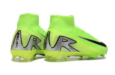 Men's Nike Air Zoom Mercurial Superfly 10 Academy FG Firm Ground High-Tops Football Boots - Yellow/Black/Silver