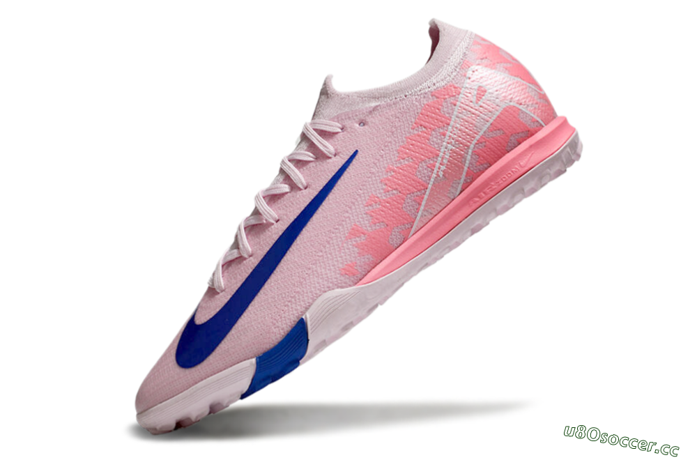 Men's Nike Air Zoom Mercurial Vapor 16 Elite TF Artificial Turf Low-Tops Football Shoes - Pink/Blue/White 5