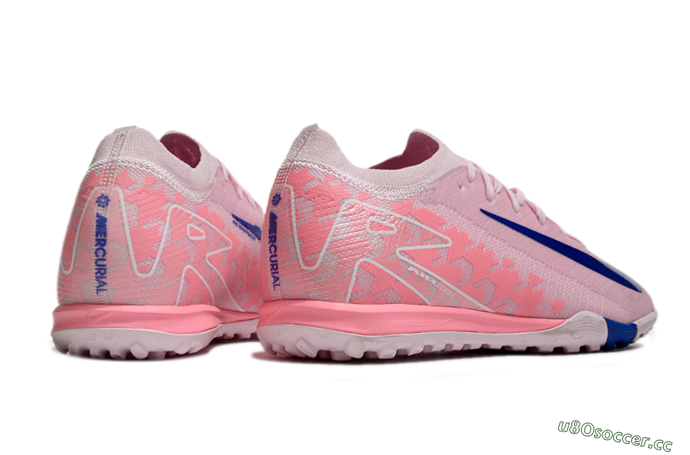 Men's Nike Air Zoom Mercurial Vapor 16 Elite TF Artificial Turf Low-Tops Football Shoes - Pink/Blue/White 6