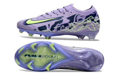 Men's Nike Air Zoom Mercurial Vapor 16 Elite FG Firm Ground Low-Tops Football Boots - Purple/Yellow/White