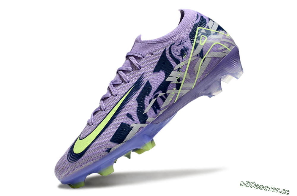 Men's Nike Air Zoom Mercurial Vapor 16 Elite FG Firm Ground Low-Tops Football Boots - Purple/Yellow/White 5