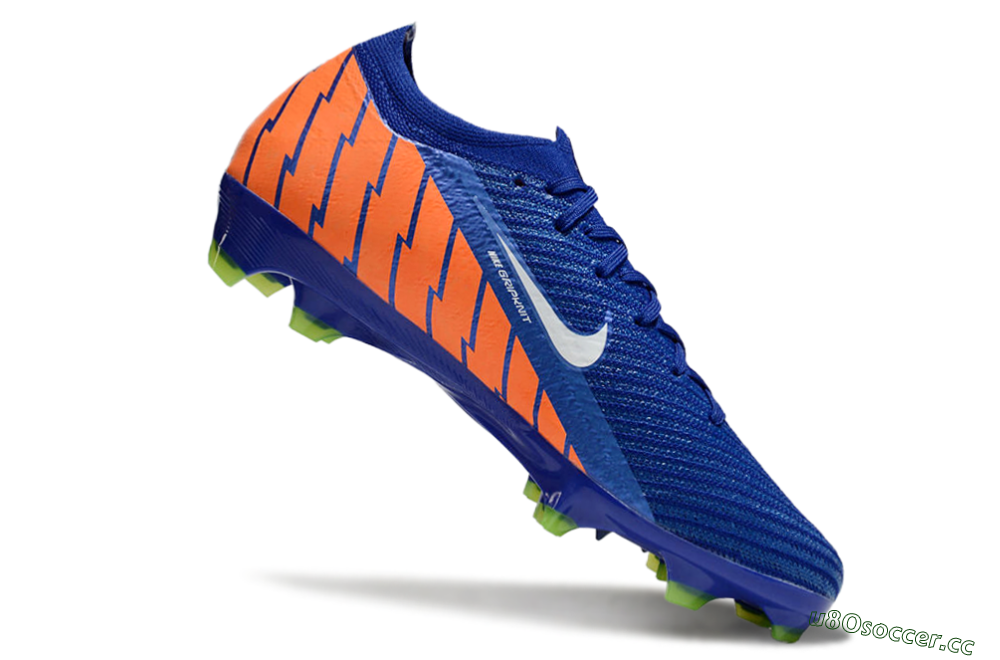 Men's Nike Air Zoom Mercurial Vapor 16 Elite FG Firm Ground Low-Tops Football Boots - Blue/White/Orange 4
