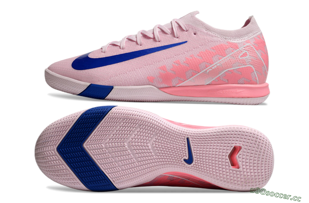 Unisex Nike Air Zoom Mercurial Vapor 16 Elite IC Indoor & Futsal Low-Tops Football Shoes - Pink/Blue/White 1