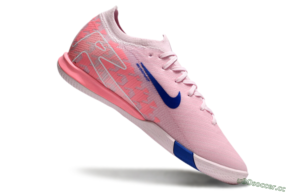 Unisex Nike Air Zoom Mercurial Vapor 16 Elite IC Indoor & Futsal Low-Tops Football Shoes - Pink/Blue/White 4