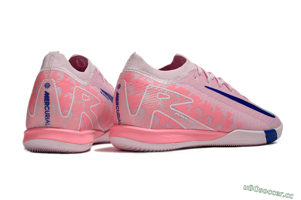 Unisex Nike Air Zoom Mercurial Vapor 16 Elite IC Indoor & Futsal Low-Tops Football Shoes - Pink/Blue/White 6