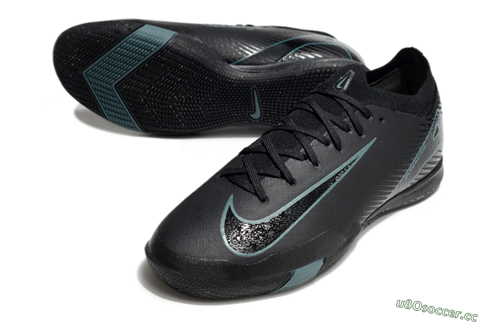 Unisex Nike Air Zoom Mercurial Vapor 16 Elite IC Indoor & Futsal Low-Tops Football Shoes - Black/Blue/White 3