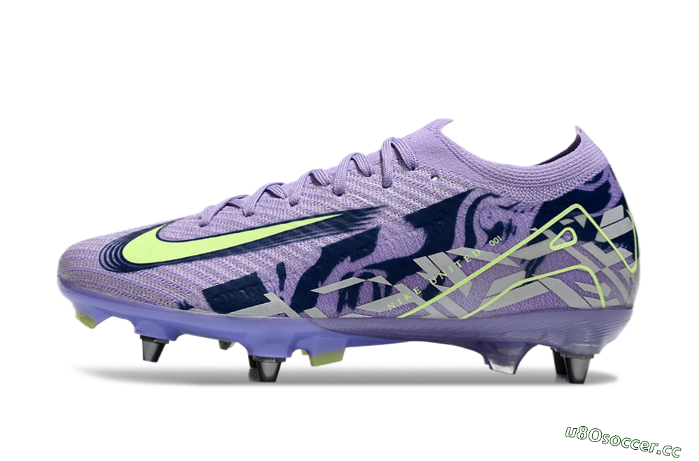 Men's Nike Air Zoom Mercurial Vapor 16 Elite SG Soft Ground Low-Tops Football Boots - Purple/Yellow/White 0