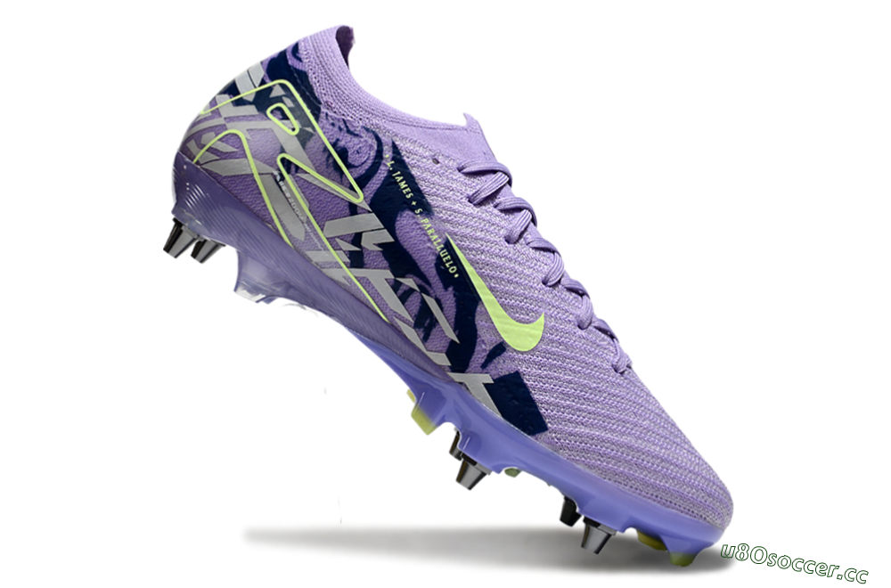 Men's Nike Air Zoom Mercurial Vapor 16 Elite SG Soft Ground Low-Tops Football Boots - Purple/Yellow/White 4