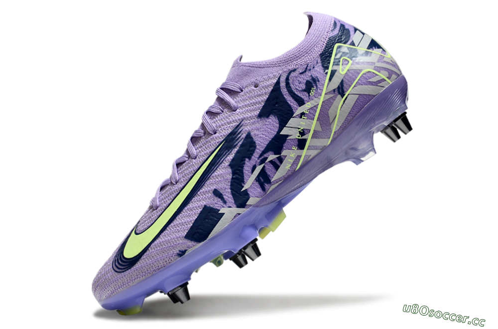 Men's Nike Air Zoom Mercurial Vapor 16 Elite SG Soft Ground Low-Tops Football Boots - Purple/Yellow/White 5
