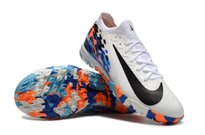 Unisex Nike Air Zoom Mercurial Vapor 16 Elite TF Artificial Turf Low-Tops Football Shoes - White/Blue/Orange