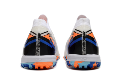Unisex Nike Air Zoom Mercurial Vapor 16 Elite TF Artificial Turf Low-Tops Football Shoes - White/Blue/Orange