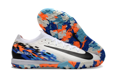 Unisex Nike Air Zoom Mercurial Vapor 16 Elite TF Artificial Turf Low-Tops Football Shoes - White/Blue/Orange