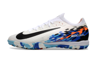 Unisex Nike Air Zoom Mercurial Vapor 16 Elite TF Artificial Turf Low-Tops Football Shoes - White/Blue/Orange