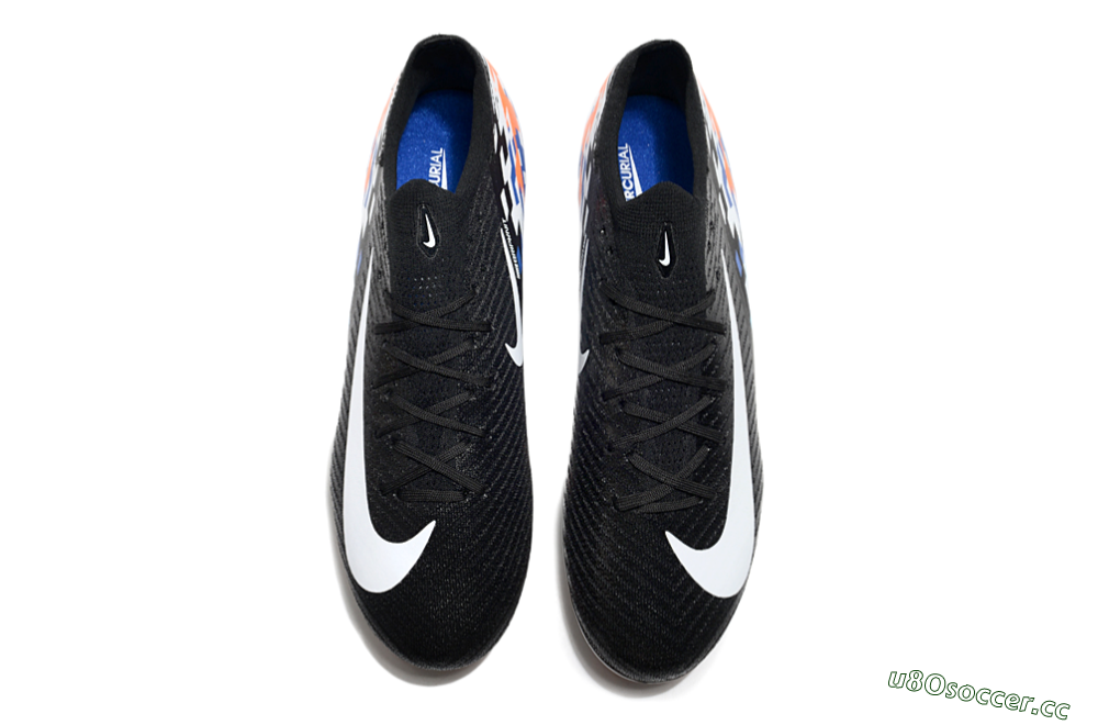 Unisex Nike Air Zoom Mercurial Vapor 16 Elite FG Firm Ground Low-Tops Football Boots - Black/Blue/Orange 4