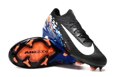 Unisex Nike Air Zoom Mercurial Vapor 16 Elite FG Firm Ground Low-Tops Football Boots - Black/Blue/Orange