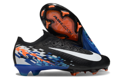 Unisex Nike Air Zoom Mercurial Vapor 16 Elite FG Firm Ground Low-Tops Football Boots - Black/Blue/Orange