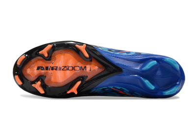 Unisex Nike Air Zoom Mercurial Vapor 16 Elite FG Firm Ground Low-Tops Football Boots - Black/Blue/Orange
