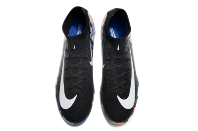 Unisex Nike Air Zoom Mercurial Superfly 10 Elite TF Artificial Turf High-Tops Football Shoes - Black/Blue/Orange