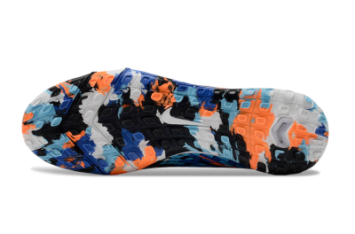 Unisex Nike Air Zoom Mercurial Superfly 10 Elite TF Artificial Turf High-Tops Football Shoes - Black/Blue/Orange