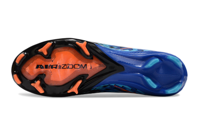 Unisex Nike Air Zoom Mercurial Superfly 10 Elite FG Firm Ground High-Tops Football Boots - Black/Blue/Orange