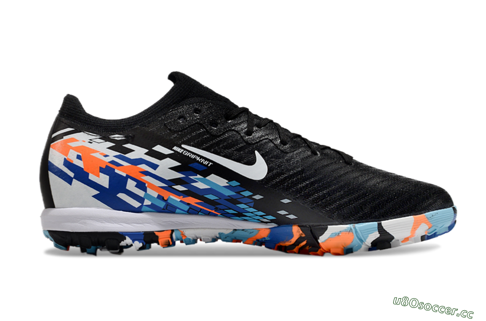 Unisex Nike Air Zoom Mercurial Vapor 16 Elite TF Artificial Turf Low-Tops Football Shoes - Black/Blue/Orange 7