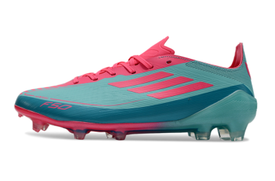 Unisex Adidas F50+ Elite FG Firm Ground Low-Tops Football Boots - Jade/Pink/White