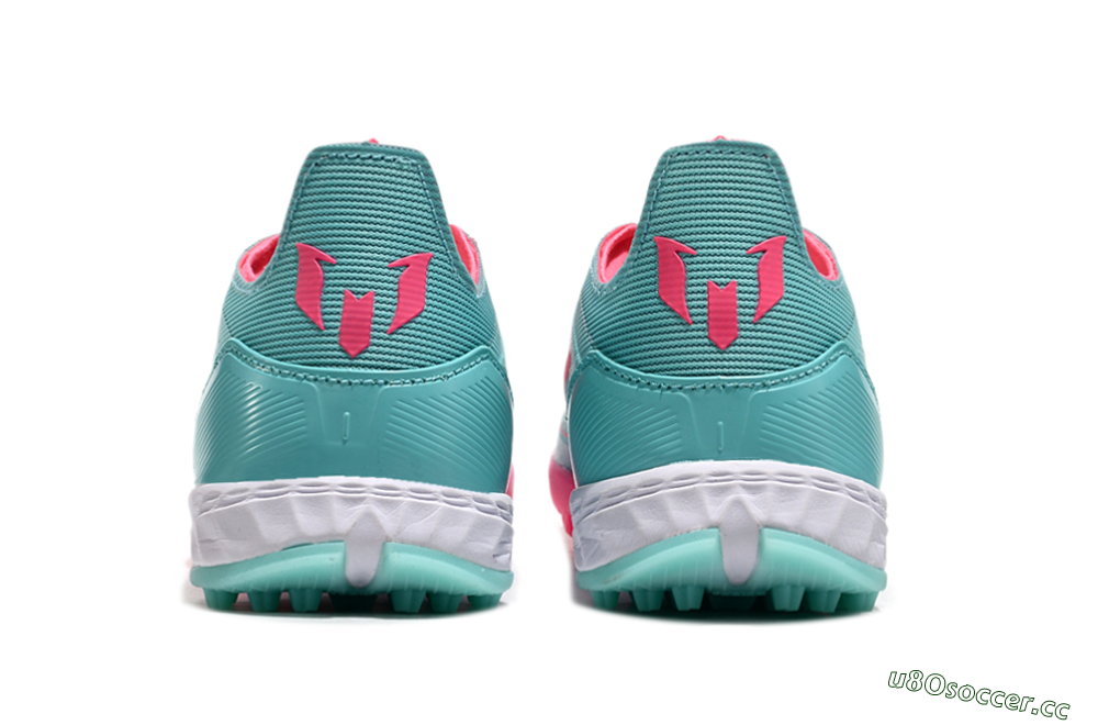 Unisex Adidas F50 Elite TF Artificial Turf Low-Tops Football Shoes - Jade/Pink/White 5