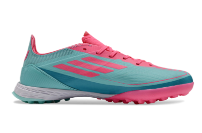 Unisex Adidas F50 Elite TF Artificial Turf Low-Tops Football Shoes - Jade/Pink/White