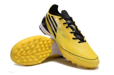 Men's Adidas F50 Pro TF Artificial Turf Low-Tops Football Shoes - Yellow/Black/White