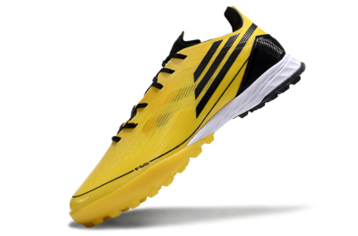 Men's Adidas F50 Pro TF Artificial Turf Low-Tops Football Shoes - Yellow/Black/White