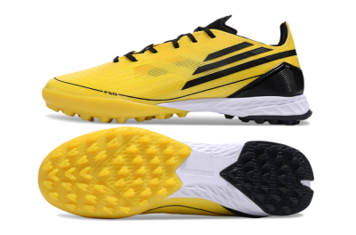 Men's Adidas F50 Pro TF Artificial Turf Low-Tops Football Shoes - Yellow/Black/White