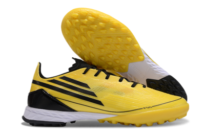 Men's Adidas F50 Pro TF Artificial Turf Low-Tops Football Shoes - Yellow/Black/White
