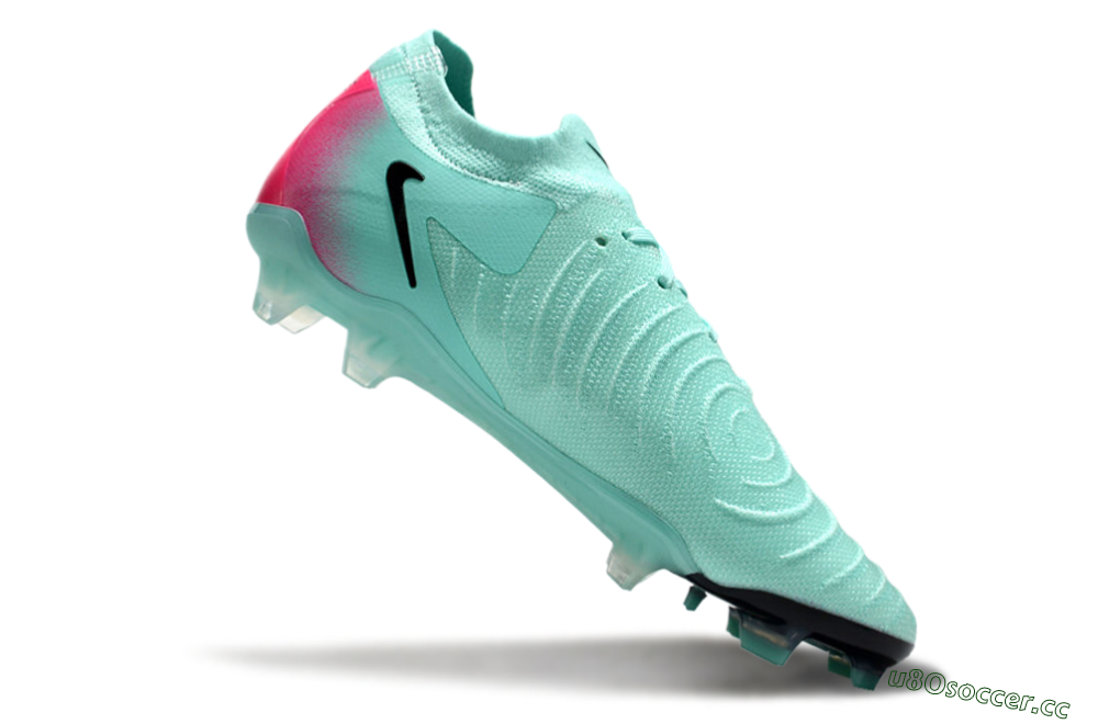 Men's Nike Phantom Luna Elite FG Firm Ground Low-Tops Football Boots - Jade/Black/Pink 4
