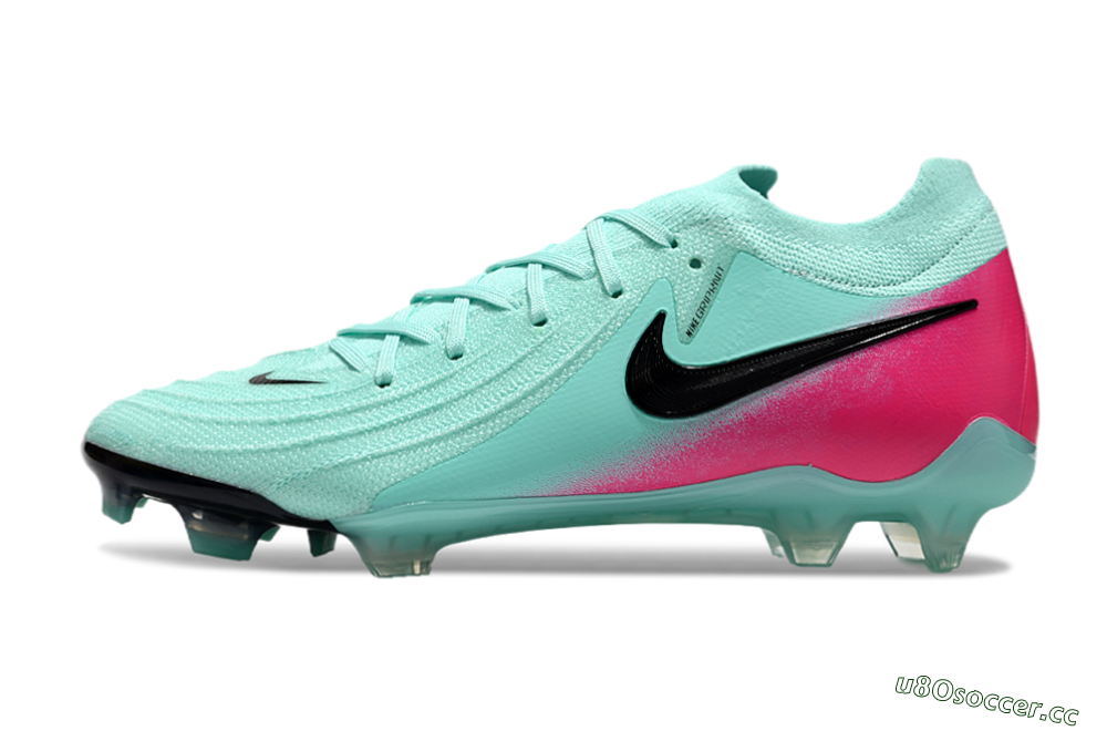 Men's Nike Phantom Luna Elite FG Firm Ground Low-Tops Football Boots - Jade/Black/Pink 0