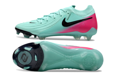 Men's Nike Phantom Luna Elite FG Firm Ground Low-Tops Football Boots - Jade/Black/Pink