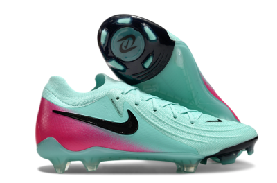 Men's Nike Phantom Luna Elite FG Firm Ground Low-Tops Football Boots - Jade/Black/Pink