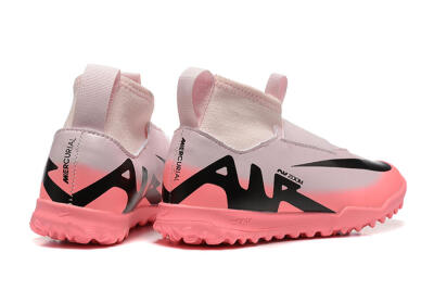 Kids Nike Air Zoom Mercurial Superfly 9 Elite TF Artificial Turf High-Tops Football Shoes - Pink/Black
