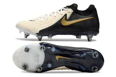 Men's Nike Phantom Luna Elite SG Soft Ground Low-Tops Football Boots - Beige/Black/Gold