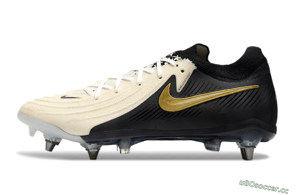 Men's Nike Phantom Luna Elite SG Soft Ground Low-Tops Football Boots - Beige/Black/Gold 0