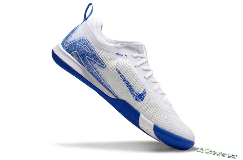 Men's Nike Air Zoom Mercurial Vapor 16 Pro IC Indoor & Futsal Low-Tops Football Shoes - Beige/Blue/White 4