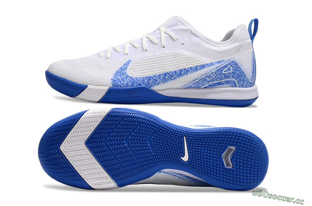 Men's Nike Air Zoom Mercurial Vapor 16 Pro IC Indoor & Futsal Low-Tops Football Shoes - Beige/Blue/White 1