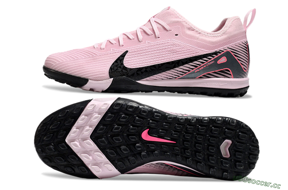 Unisex Nike Air Zoom Mercurial Vapor 16 Pro TF Artificial Turf Low-Tops Football Shoes - Pink/Black/Silver 1